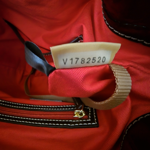 Dooney Denison Crossbody Drawstring Bag - Color: Espresso - Picture 11 of 12